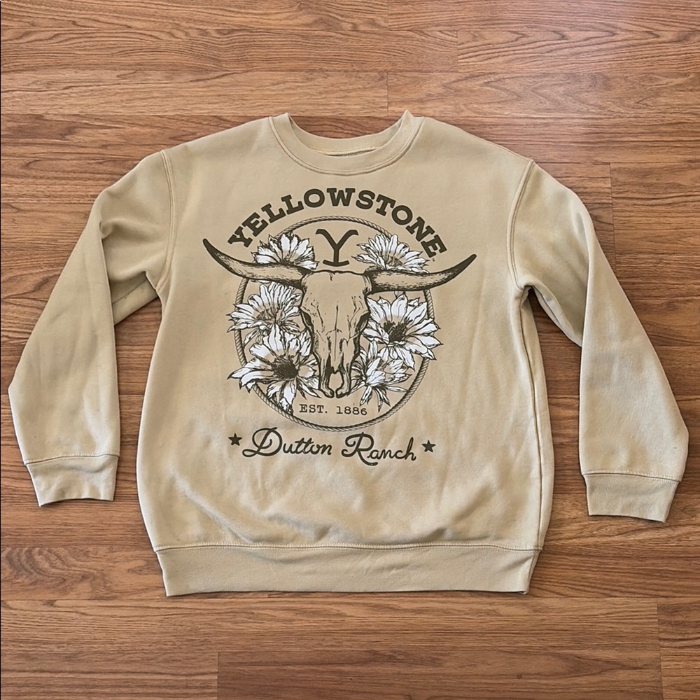 Yellowstone Dutton Ranch Crew Neck Sweatshirt Size Small S